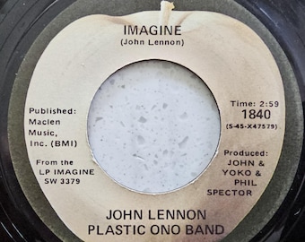 1975 John Lennon, Plastic Ono Band – Imagine , Vinyl, 7