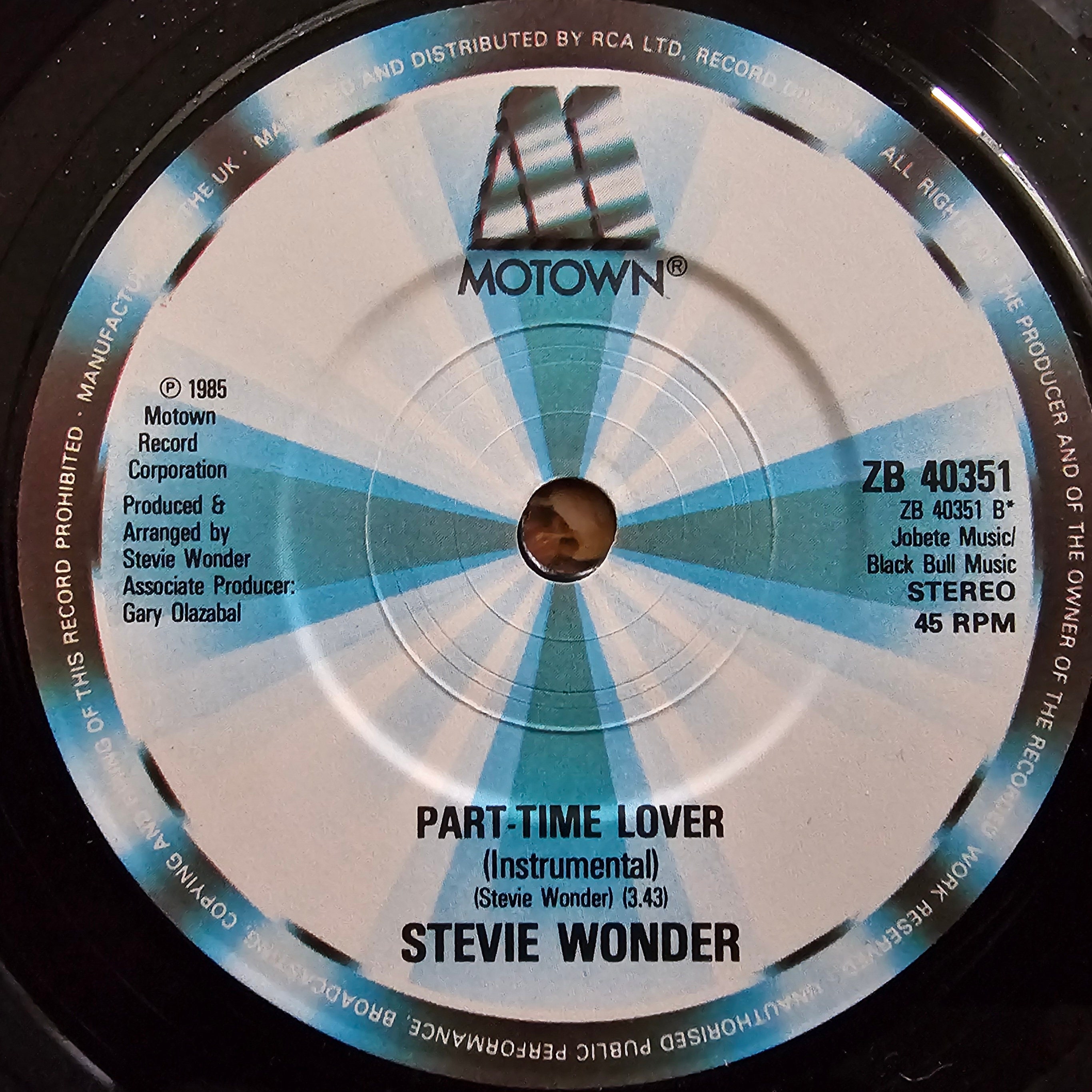 Stevie Wonder - Part-time Lover - Original 1985 - 7