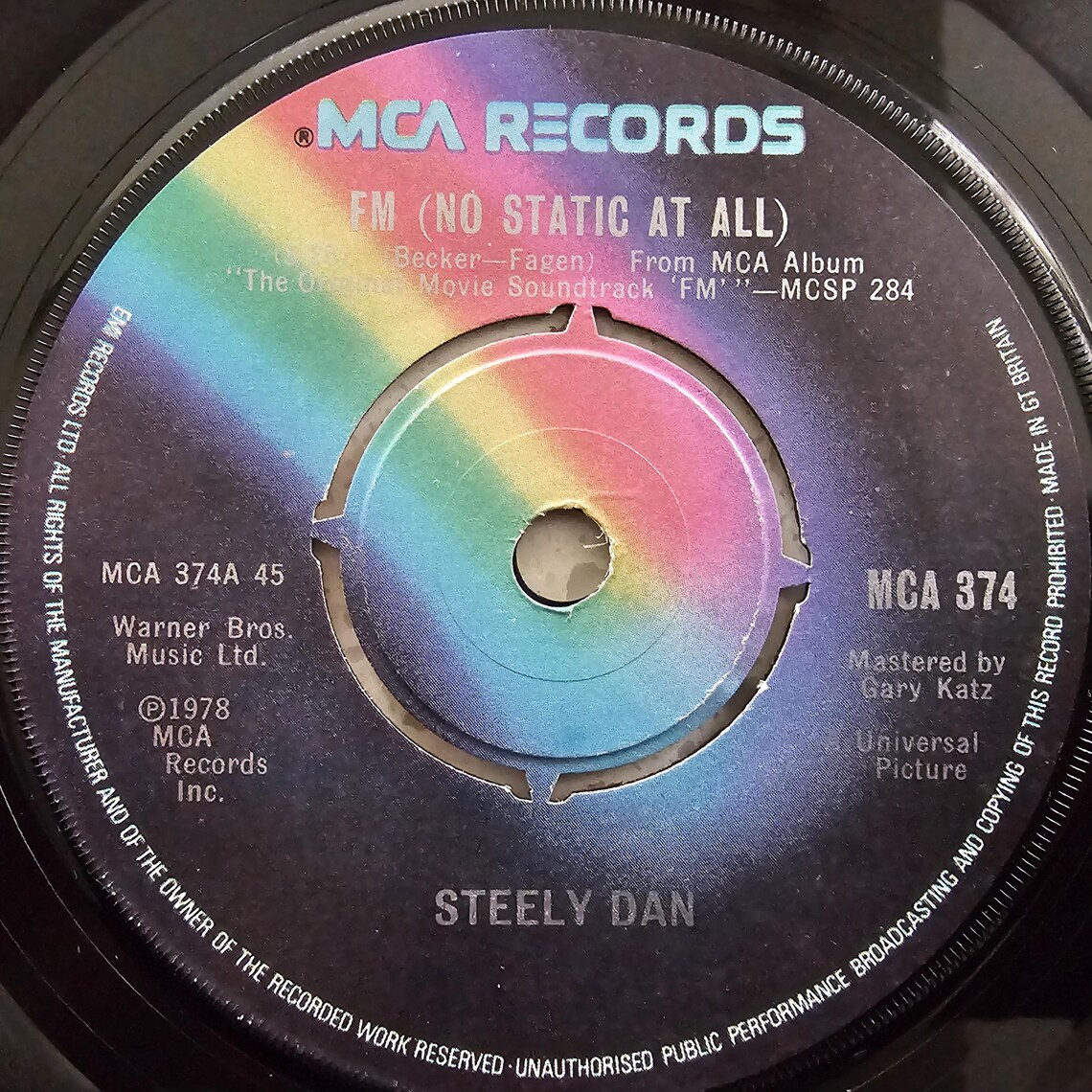 Steely Dan (e) FM (No Static At All) - Original 1978 UK 7" Vinyl Record, foto 4 de 5