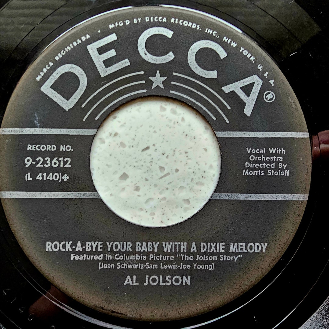 Al Jolson Rockabye Your Baby With A Dixie Melody 1950 Import 7