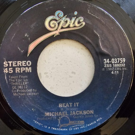 Michael Jackson - Beat It - Original 1983 US 7