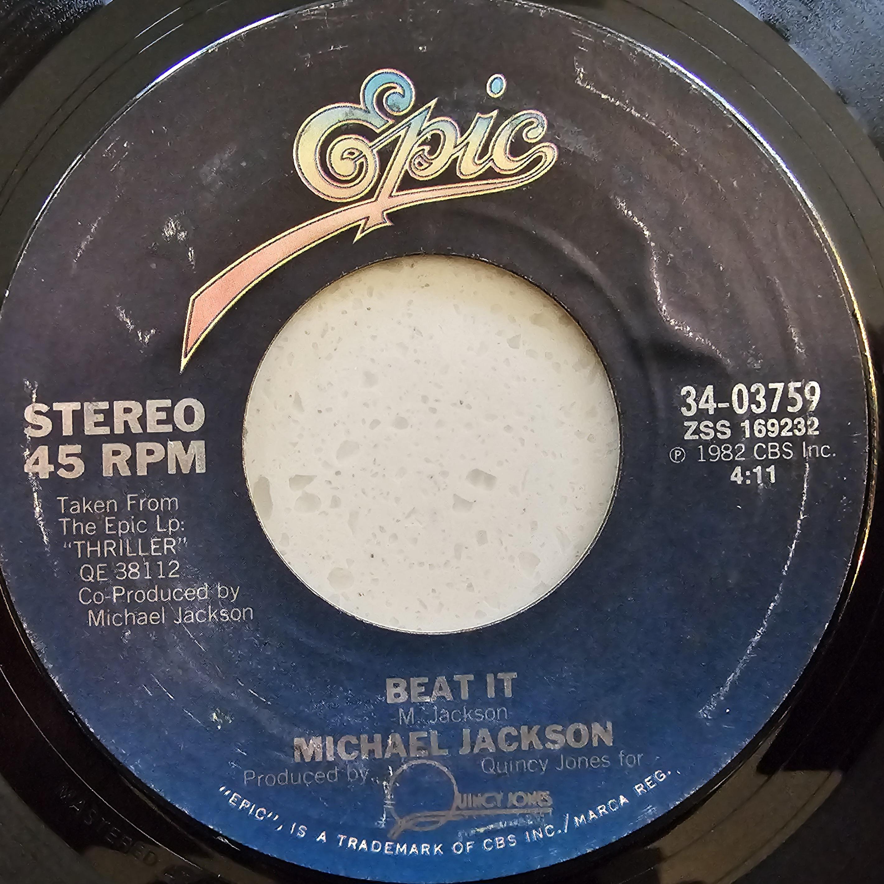 Michael Jackson - Beat It - Original 1983 US 7