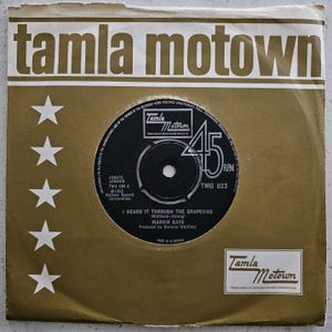 Marvin Gaye (e)  I Heard It Through The Grapevine - 1968 Motown Soul 7&quot;  Vinyl Record