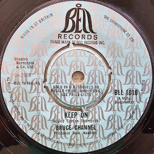 Bruce Channel (e) Keep On / Barbara Allen - Original 1968 UK 7&quot;  Vinyl Record