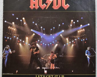 AC/DC Let's Get It Up - Orignal 1981 UK 7" Vinyl Record