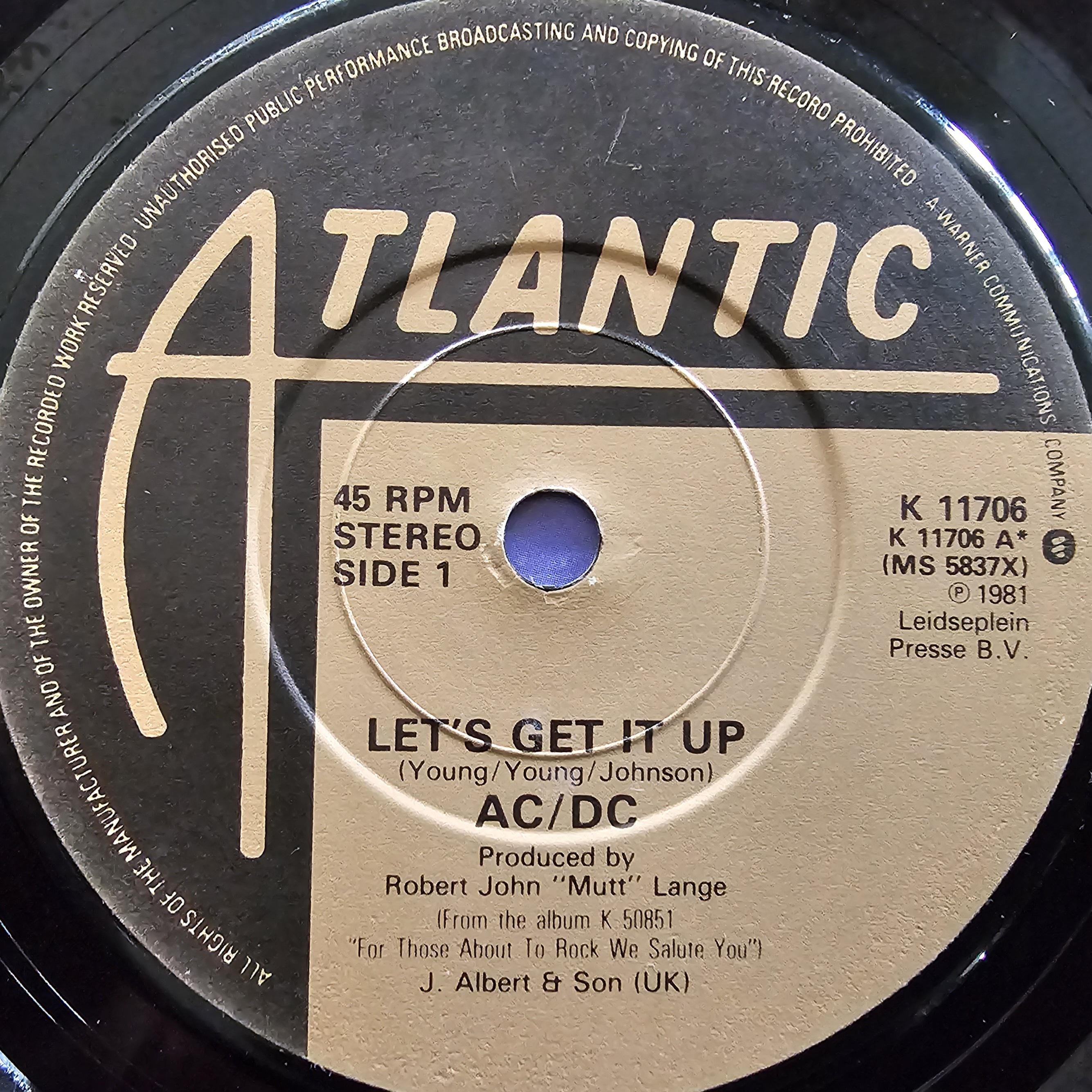 AC/DC Let's Get It up - Orignal 1981 UK 7