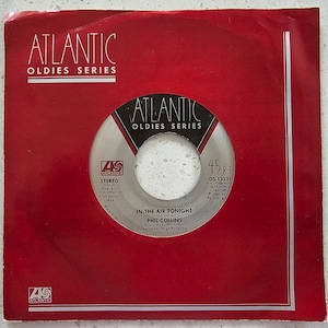 フィル・コリンズ (e) - イン・ザ・エア・トゥナイト / アイ・ミスド・アゲイン - ジュークボックス 7インチ ビニールレコード