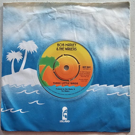 Bob Marley & The Wailers - Three Little Birds - Original 1980 UK 7" Vinyl Record