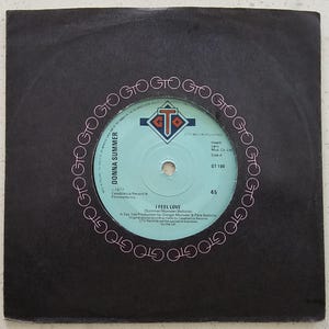 Donna Summer ** I Feel Love - oryginalna brytyjska płyta winylowa Disco 7" z 1977 roku