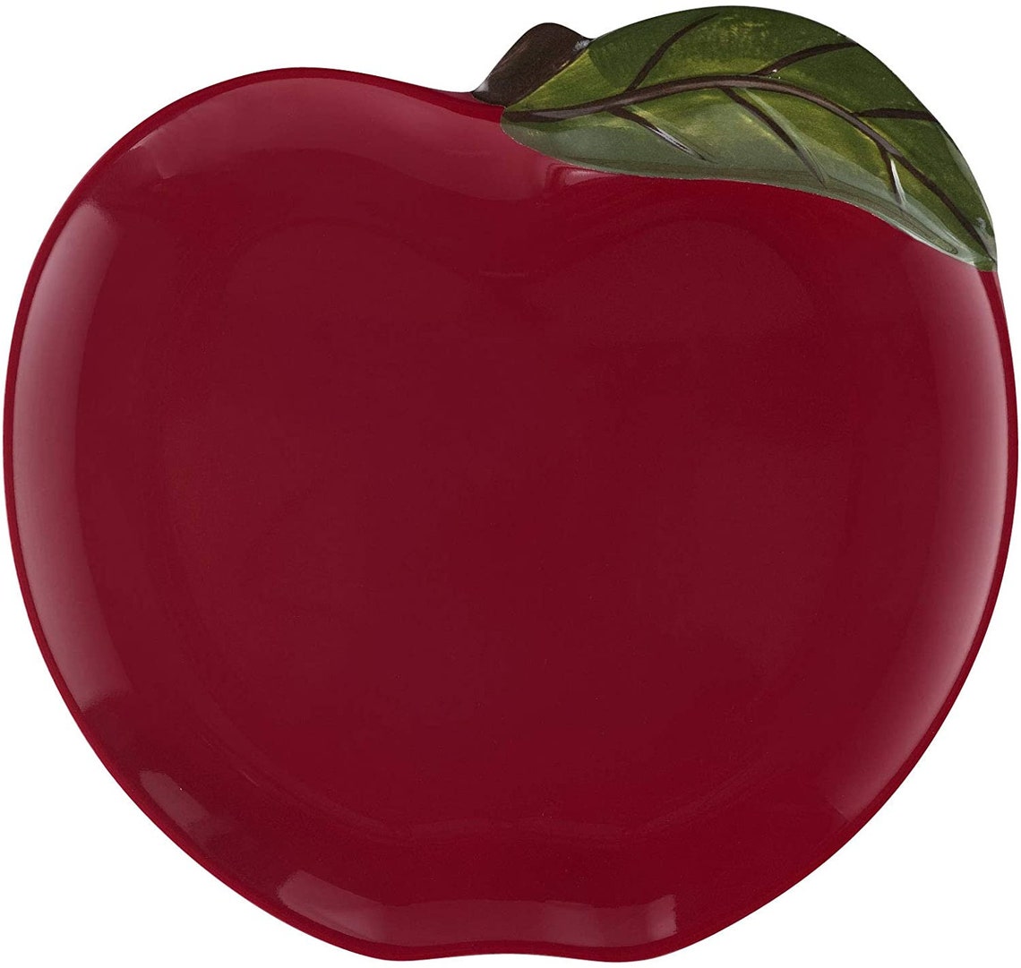 12piece Apple Heavyweight and Durable Melamine Dinnerware Etsy