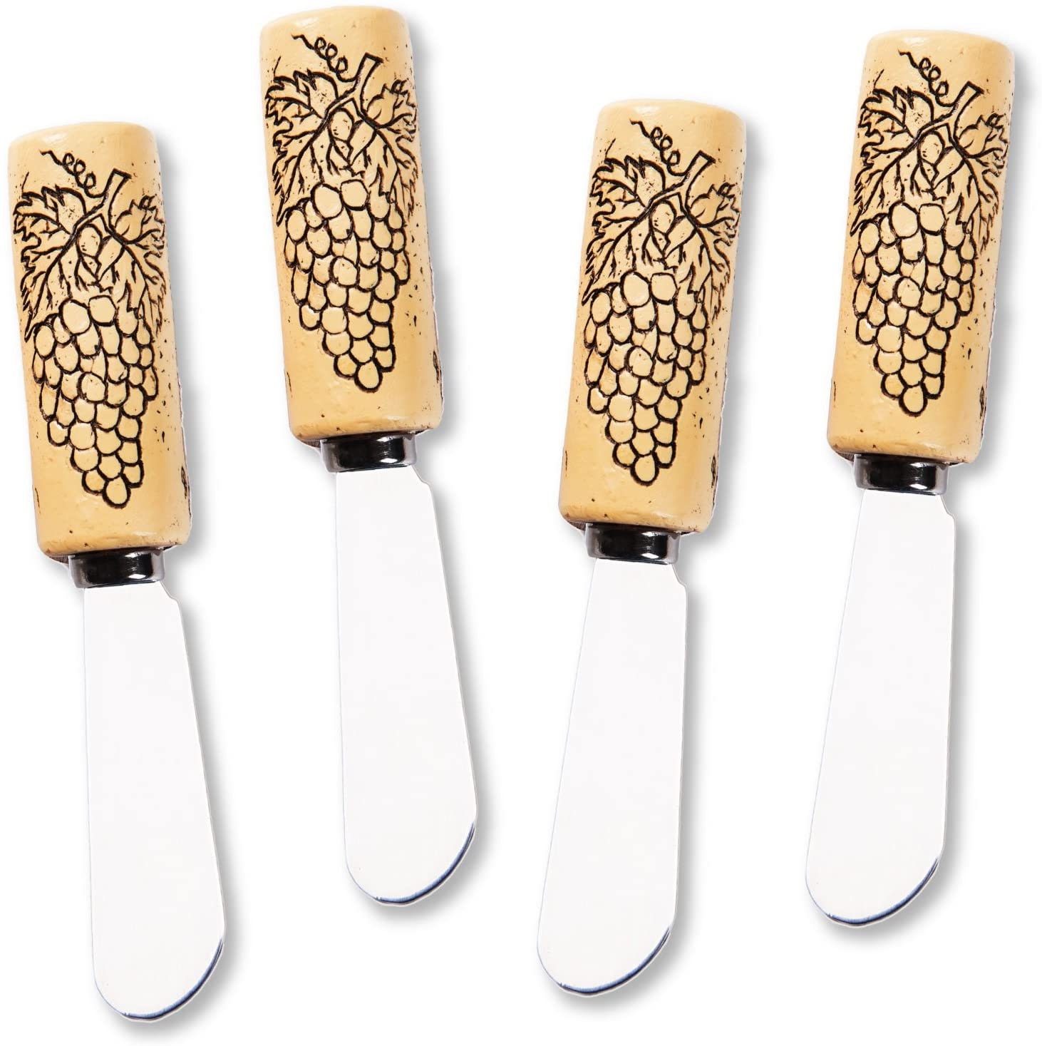 Grape Wine Cork Resin Cheese Spreaders Set of 4pcs 5 Etsy