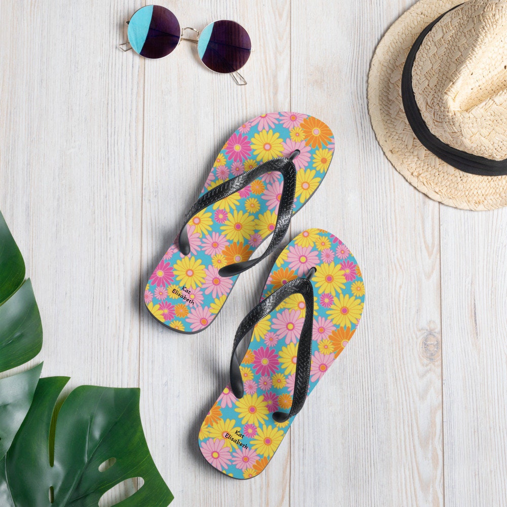 Custom Pool Sandals - Etsy