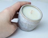 Soy candle in ceramic cup quot peace of mind quot 100 ml