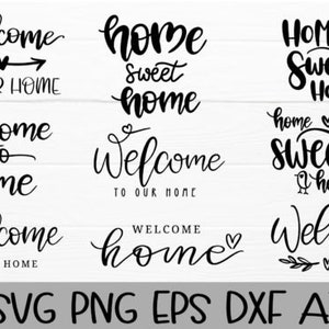 Home Sweet Home SVG Bundle für Plotterdatei