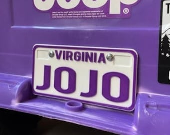 Large LICENSE PLATE 6in x 3in (15cm x 7.5cm) Tags Customized custom