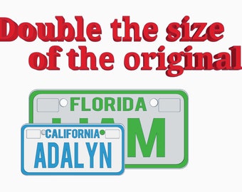 Personalized replica license plate TN-Apply-ur-Name bike wagon power wheels