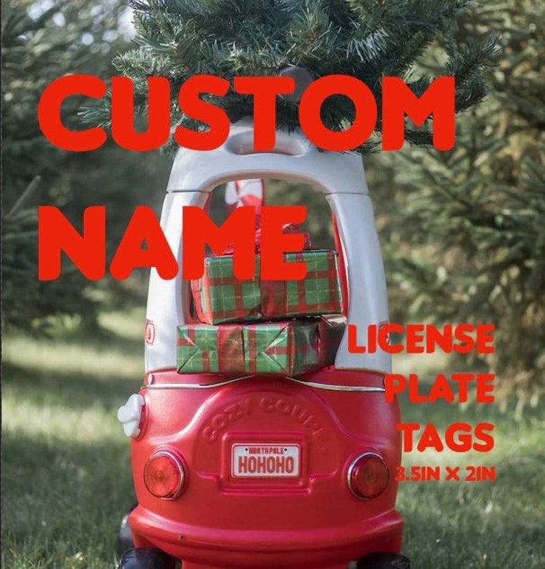 CUSTOM LICENSE PLATE Coupe size 3.5 inches x 2 inches A cozier fit than 4x2 inch imo image 3