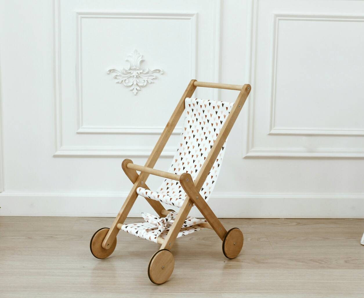 Stroller doll Baby Wood Toy Waldorf kids gift Montessori Etsy