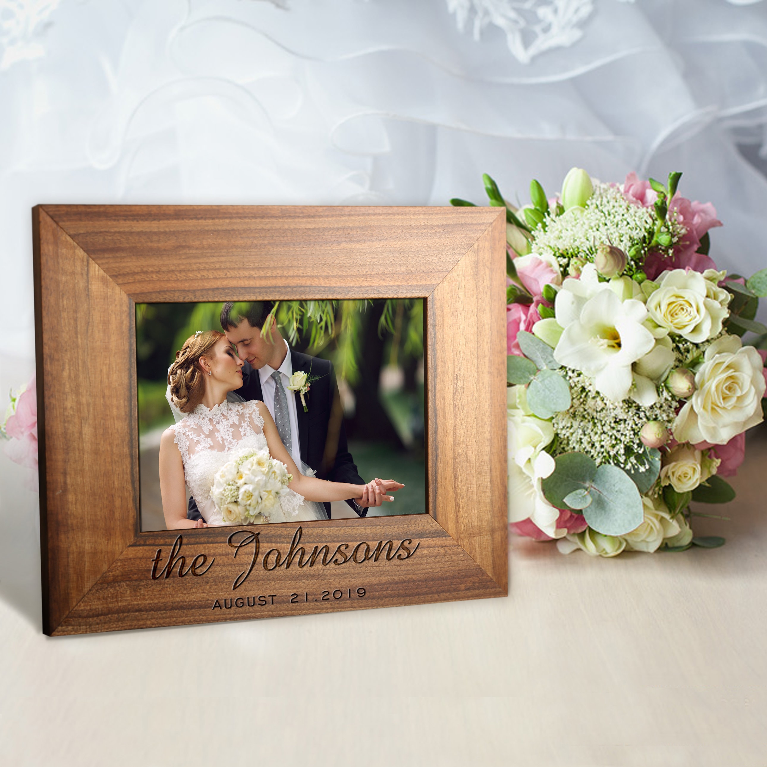 Personalized Picture Frame, Personalized Wedding Gift, Personalized