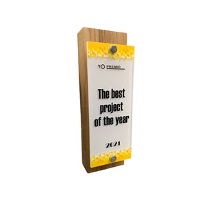 Business Award Corporate Gift Best Project Award Corporate Recognition Award Personalized  Display Stand Engraved Award for Employee Gift