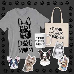 Dog Lover SVG PNG Bundle: Dog Mom Clipart, Fur Baby Quotes image 2