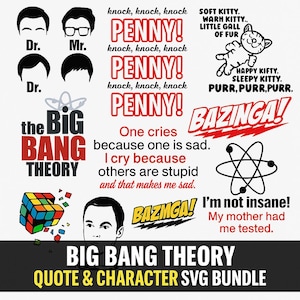 Big Bang Theory SVG Bundle: Geeky Craft Files for Cricut & Silhouette (Digital Download)