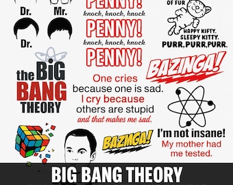 Vinyles et autocollants bazinga la théorie du big bang