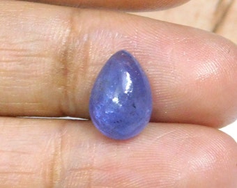 Loose Semi Precious Cabochon Stone Outstanding Tanzanite Cabochon Pear Shape Natural Big Tanzanite Cabochon Gemstone For Ring And Pendant