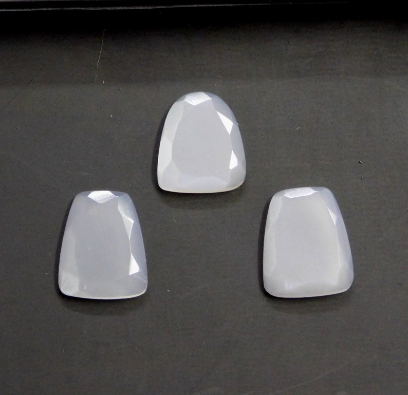 20.35 Cts Rare White Moonstone Gemstone,16-17mm Fancy Shape Moonstone Gemstone,Faceted Cut Natural Moonstone Stone For Jewelry Supplier