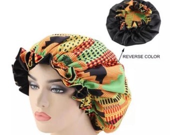 Items Similar To Satin Lined Ankara Bonnet Satin Bonnet For