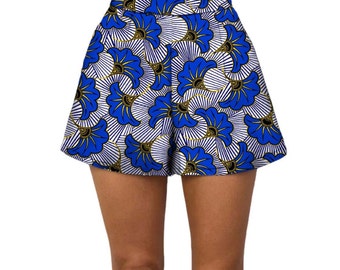 african print shorts plus size