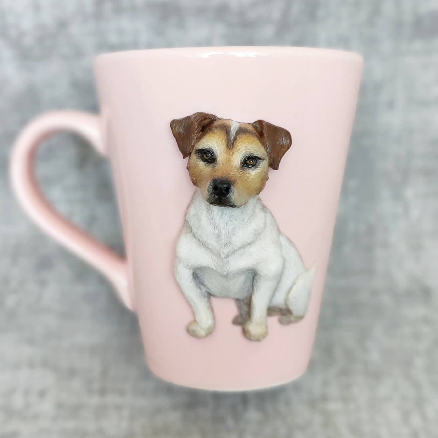 3d dog mug