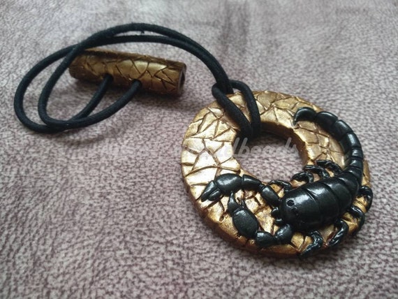 Scorpion Dreadlock Holder Unique Hair Tie Black Loc Holder Etsy