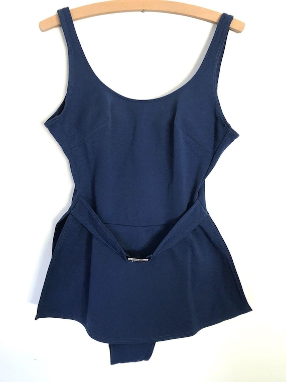 Marks & Spencer, St Michael Vintage Bathing Suit Skirt Swimsuit | M 12 | Swimwear | 1960s