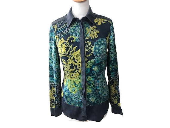 Vintage Gianni Versace Collection Silk Blouse Shirt | UK 10 38 