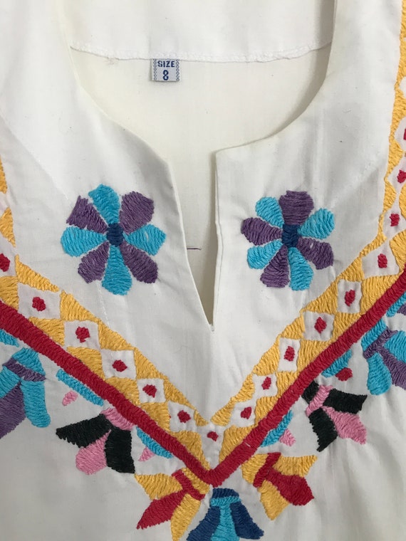 Brown Chiffon Embroidered Kaftan Dress