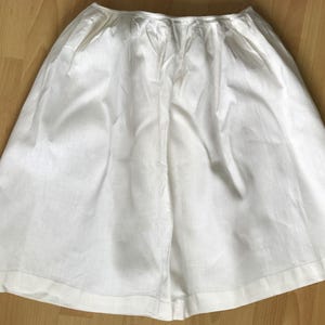 Antique Victorian Edwardian Cotton Petticoat Under Skirt | UK 6 8 XS S