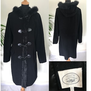 AGNES B - Manteau camel en laine et cachemire, le col cranté, simple