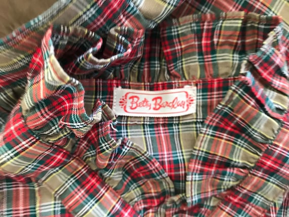 Betty Barclay Vintage Check Cotton Skirt Blouse S… - image 2