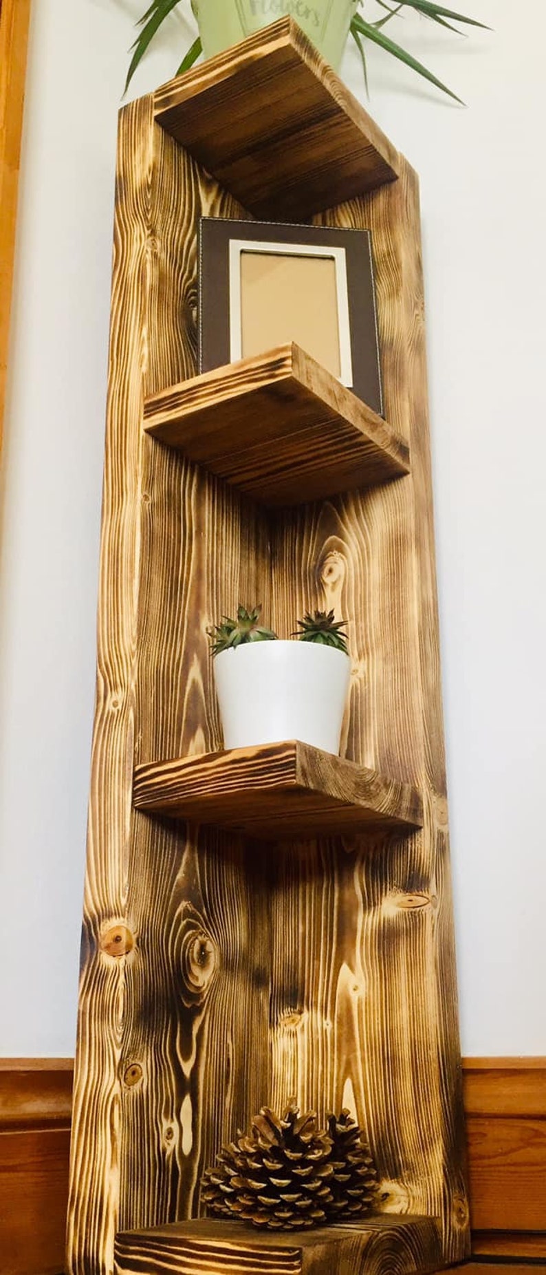 Rustic Corner Shelving Unit ivan Etsy UK