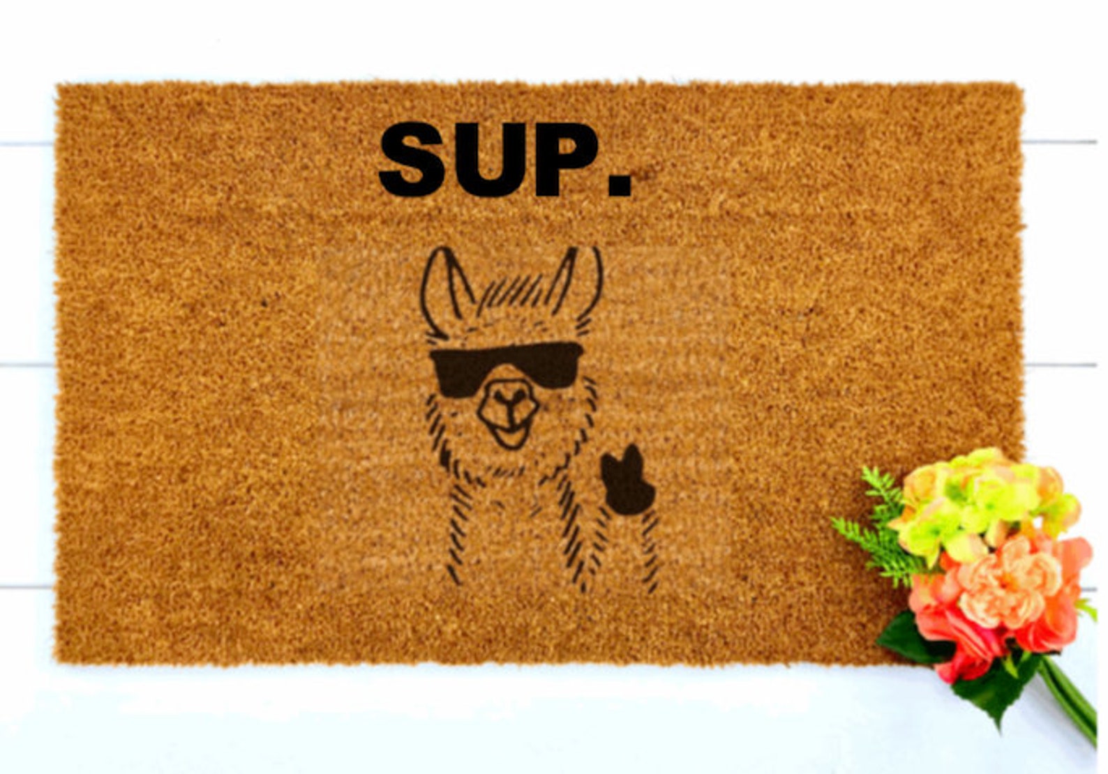 Llama Doormat Funny Doormat Doormat Humor Funny Door Mat Etsy