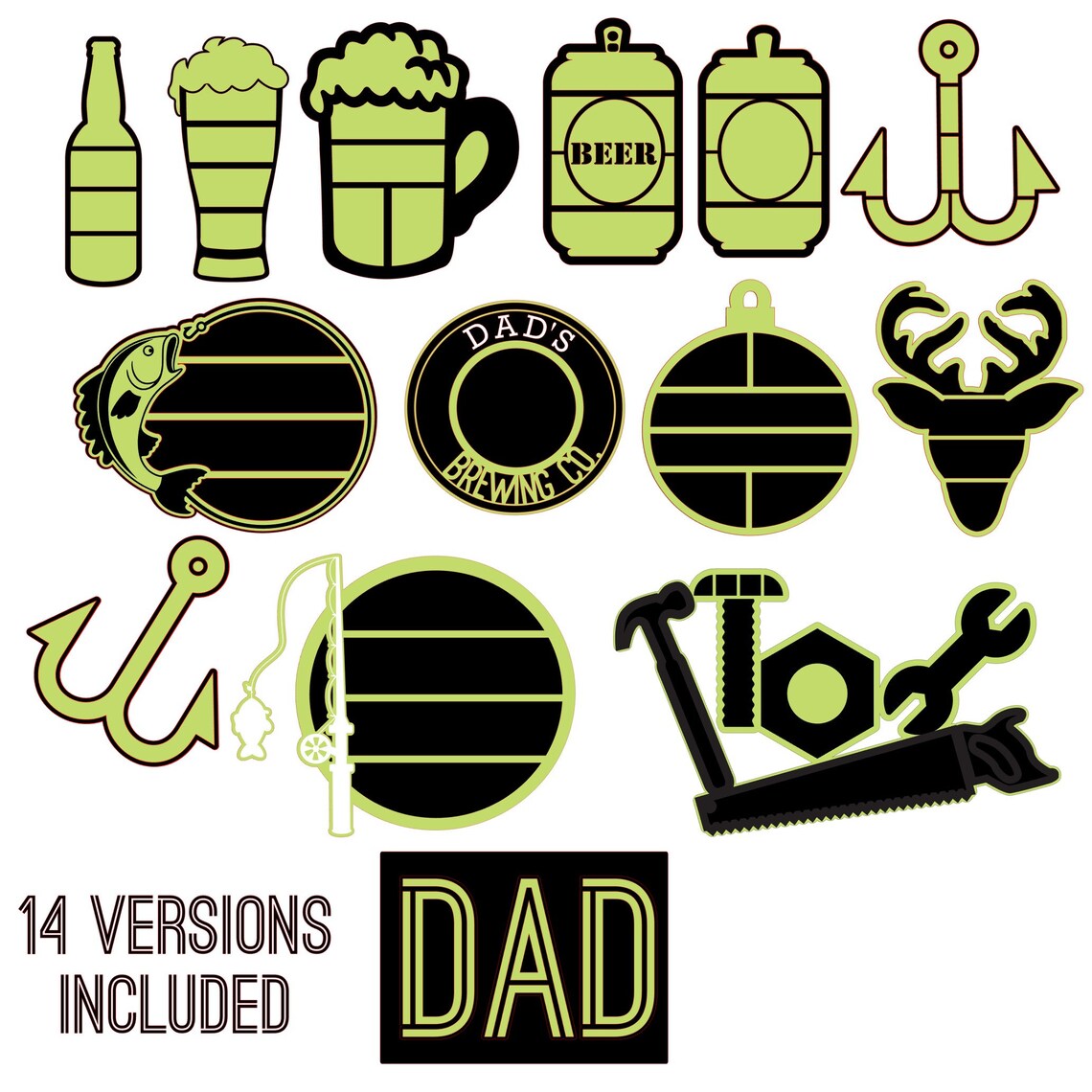 Dad & Mom Charcuterie Board Father's Day Svg Bundle - Etsy