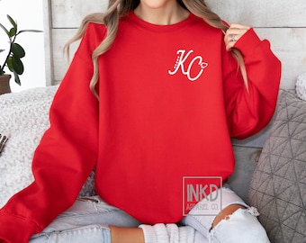 KC Sweatshirt | Long Sleeve Sweatshirt | Vintage | Comfy Long Sleeve | Chiefs Football