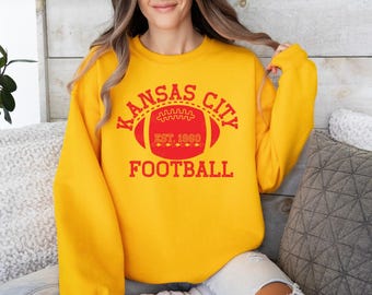 Football Sweatshirt | Long Sleeve | Chiefs Football | Vintage