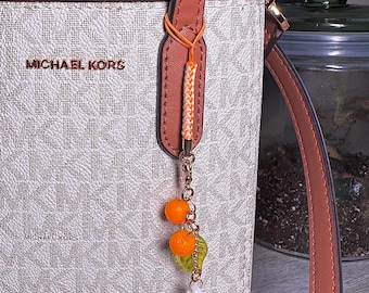 Hanging Bunch of Oranges Cute Kawaii Dangling Fruit Food Phone Charm, Lanyard Accessory