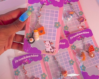 Random Assorted Kawaii Breakfast Food Keychain / Phone Charm