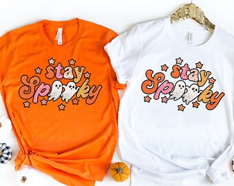 Stay Spooky Halloween Shirt, Funny Ghosts Graphic Tee