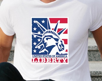 Patriotic Liberty Shirt, USA Independence Day Tee