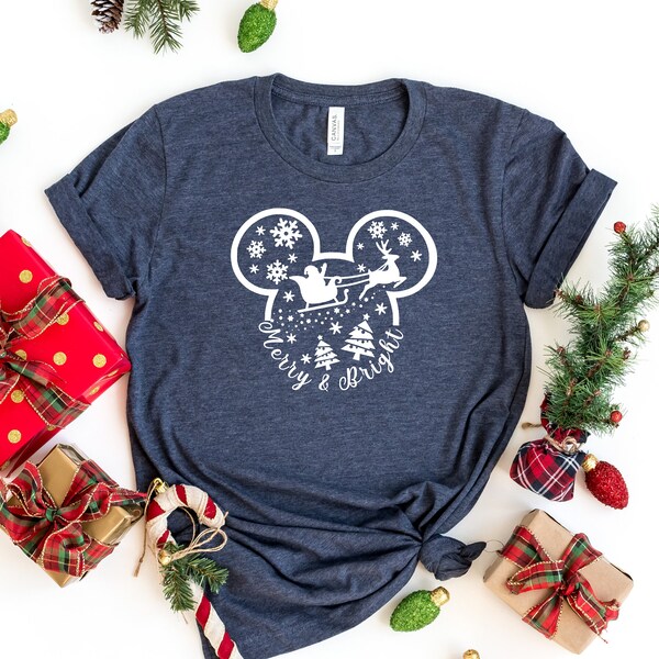 Disney Christmas Reindeer Shirt, Matching Family Trip Shirts