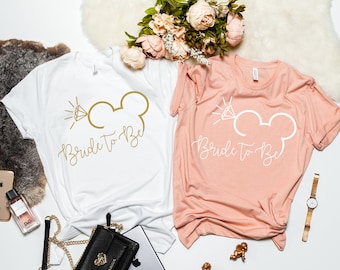 Disney Bride To Be shirt, Engagement Shirts, Disney Bachelorette Party  Bride To Be Shirts, Engagement Gift, Newlywed Shirt